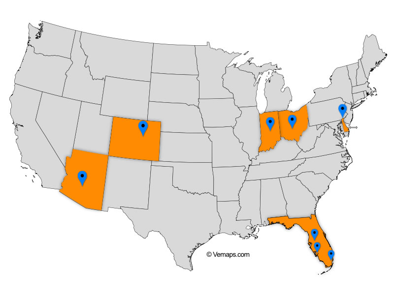 Galloway Group Locations Map